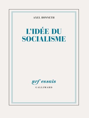 cover image of L'idée du socialisme. Un essai d'actualisation